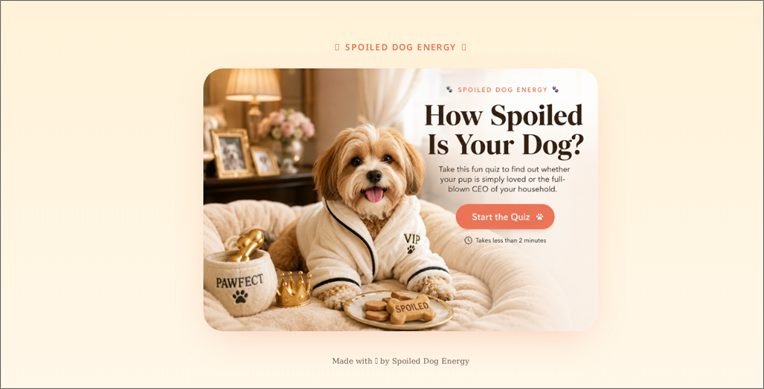 How Spoiled Is Your Dog? quiz